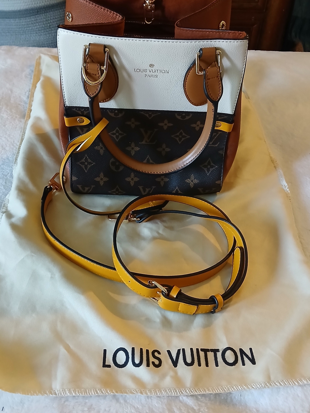 Louis Vuitton Fold Tote Satchel Crossbody TRI-COLOR [FULL INCLUSION, DUSTBAG!]